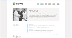 Desktop Screenshot of genos-glyco.com