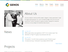 Tablet Screenshot of genos-glyco.com